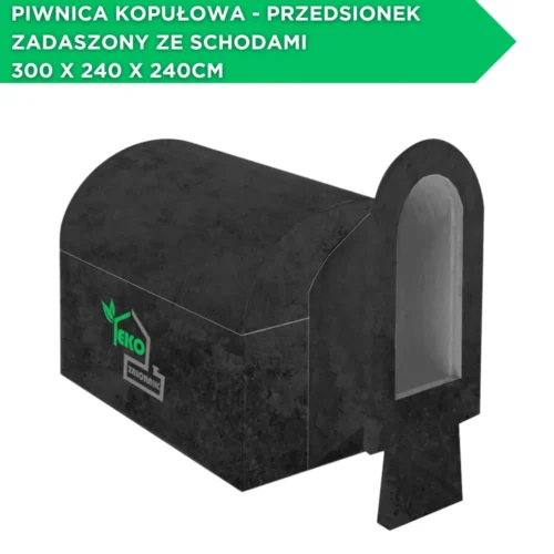 Piwnica kopułowa - przedsionek zadaszony ze schodami 300 x 240 x 240