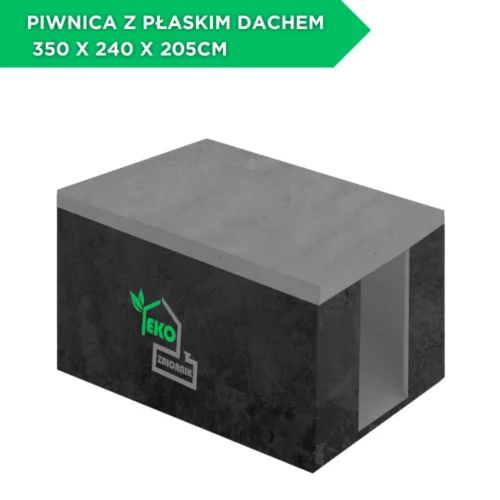 Piwnica z płaskim dachem 350 x 240 x 205